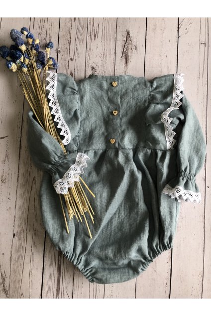 Ľanový overal/body pre deti