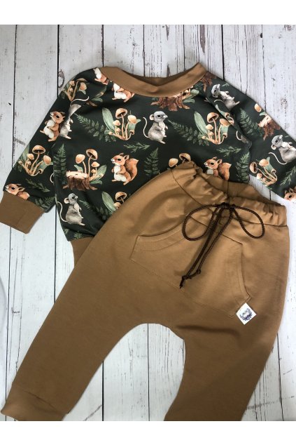 Tepláková súprava pre deti - veverička