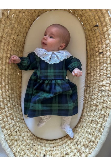 Kárované šaty pre deti