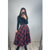 Dámska károvaná áčková sukňa  Dámska károvaná áčková sukňa
