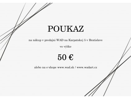 WAD Darčekový poukaz 50€