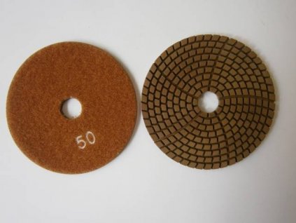 Brusné dia flex kotouče - suchý zip, prům.100 mm, keramická vazba, zrnitost: 50