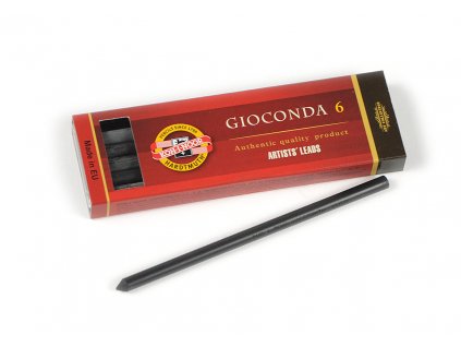 Krieda kresliarska čierna 5,6mm, č.3-hard, 6 ks (Black drawing leads, 4345/3)