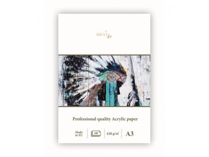 SM.LT Professional quality Acrylic paper 420g/m2, 10 listů, různé rozměry