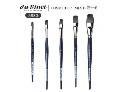 DaVinci Cosmotop Mix B ploché, mix syntetický+prírodný vlas s.5830