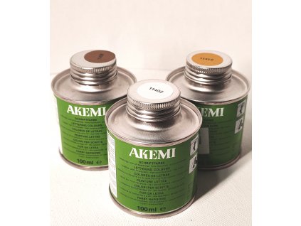 AKEMI - Farba na písmo - rôzne odtiene, 100ml