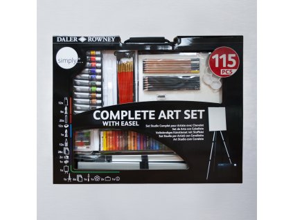 Umělecká sada Daler Rowney Simply Complete ART SET, 115 produktů