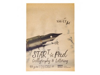 SM.LT Skicař na kaligrafii - Start Pad Calligraphy and Lettering 90 g/m2, 30 listů, různé rozměry