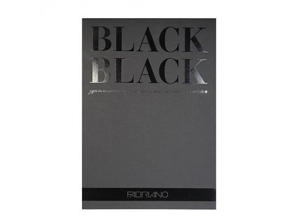 FABRIANO blok černý A4 300g, 20 listů