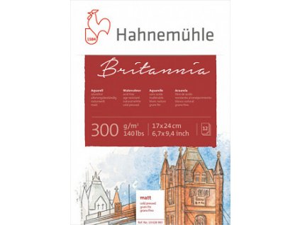 HHM Britania blok na akvarel 300g/m2, 12 listov viac rozmerov