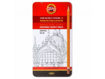 KOH-I-NOOR Sada ceruziek GRAPHIC 5B-5H 1502