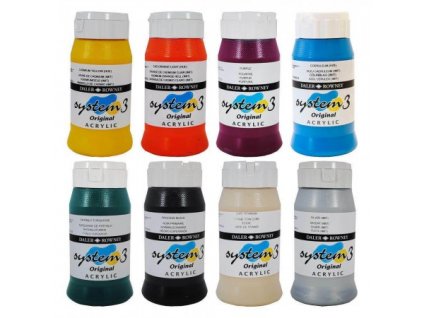 D&R System3 500ml, různé odstíny