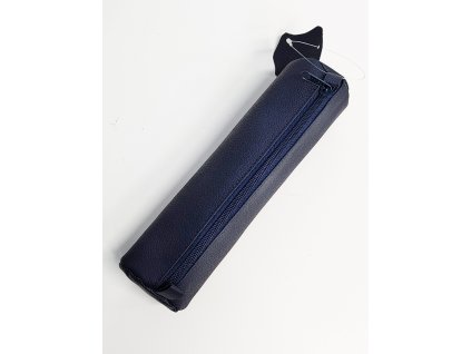Penál kulatý tmavě modrý 21 x 6cm