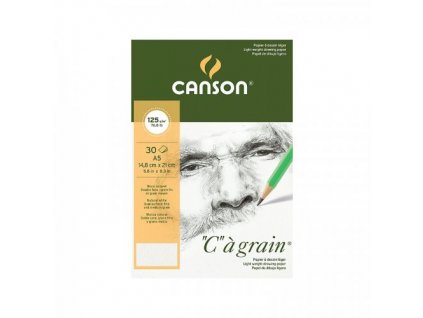 CANSON "C" a grain skicář 125g/m2, 30 listů, spirálová vazba