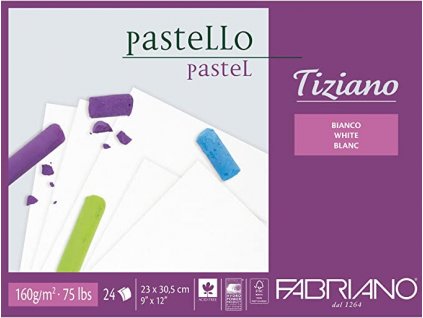 FABRIANO Tiziano pastello 160g/m2 24listov, rôzne