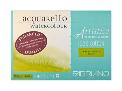 FABRIANO Artistico aquarello rough 300g 20listov, rôzne