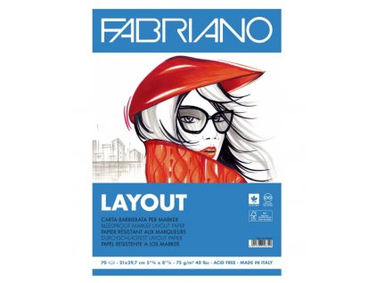 FABRIANO Layout pre markery/fixy 75g/m2 70listov, rôzne