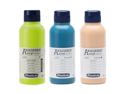 Schmincke AKADEMIE akrylové barvy 250 ml, různé odstíny