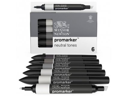 W&N Promarker set /6 Neutral tones