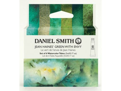 Daniel Smith sada akvarelov Jean Haines´ green with Envy 6x5ml