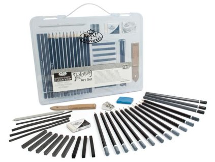 rset art3105 rl clear case sketching set 3105 34 pack