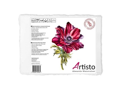 papier bawelniany do akwareli artisto cold pressed zawilec 300gm2 a4 5 ark papierartystycznypl