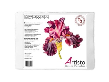 papier bawelniany do akwareli artisto cold pressed irys 300gm2 a3 5 ark papierartystycznypl