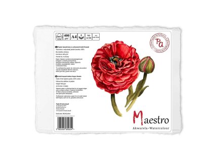 papier bawelniany do akwareli maestro cold pressed jaskier 400gm2 a4 5 ark papierartystycznypl