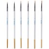 6m meeden fine round pointed nylon brush micro paint brushes set 6 pack (2)