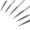 6m meeden fine round pointed nylon brush micro paint brushes set 6 pack