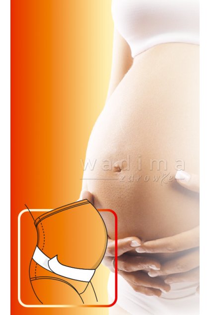 Těhotenský pás, 1R9001 1, bílá