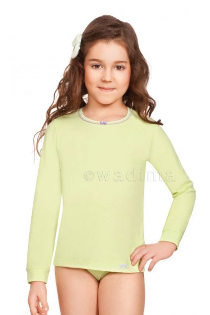 Dívčí košilka s dlouhým rukávem, 40243 10, růžová (Velikost 134)