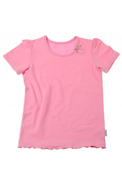 Dívčí košilka s krátkým rukávem, 40230 149, růžová