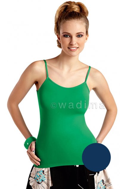 Dámská halenka s úzkými ramínky, 10307 339, modrá (Velikost M)