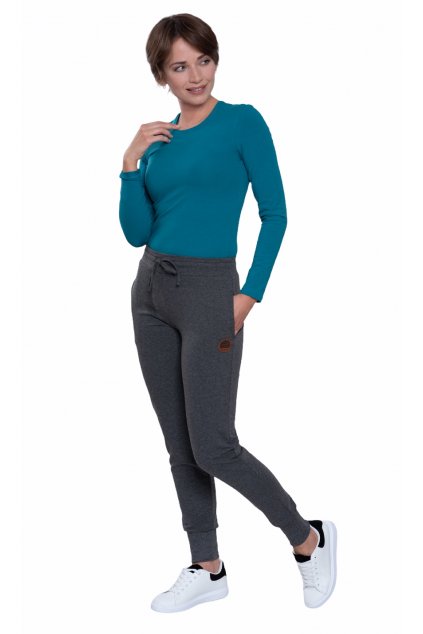 Dámské kalhoty, 10136 32, šedá (Velikost XXL)