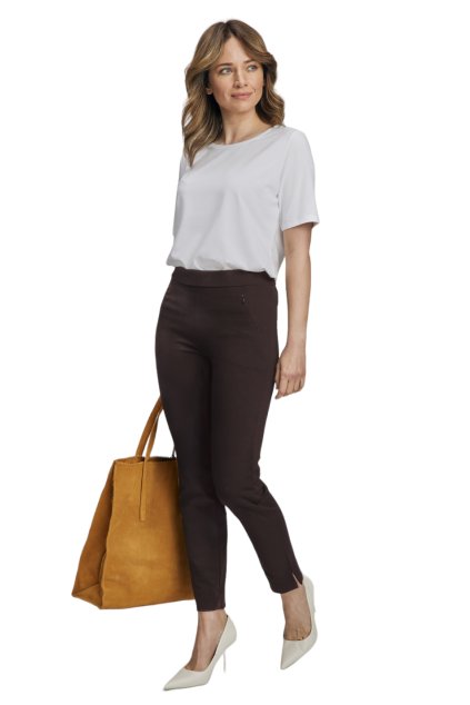 Dámské kalhoty se 7/8 nohavicemi, 10124 63, bronzová (Velikost XXL)