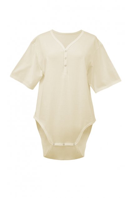 Dámské body s krátkým rukávem, 0R2002 130, smetanová (Velikost S/M)