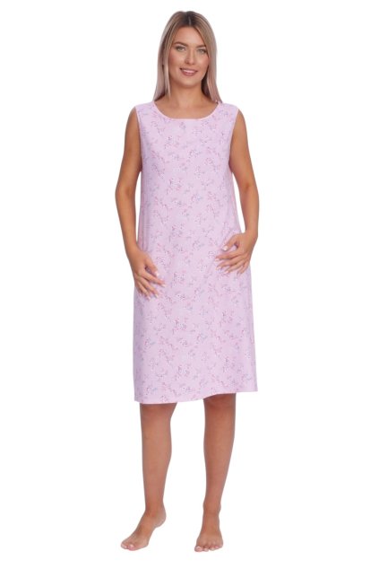 Dámská noční košile se širokými ramínky, 104814 965, lila (Velikost M)