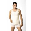Pánský nátělník se širokými ramínky, 2R2001 3, smetanová (Velikost M)