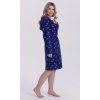 Dámský župan, 104777 339, modrá (Velikost S)