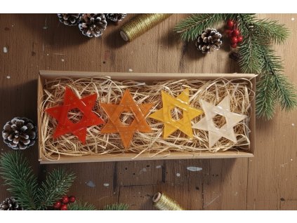 Zestaw szklanych ozdób świątecznych 2025/1