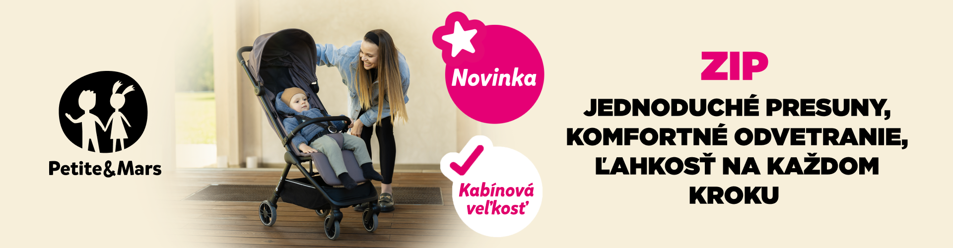 Petite&Mars kočík ZIP