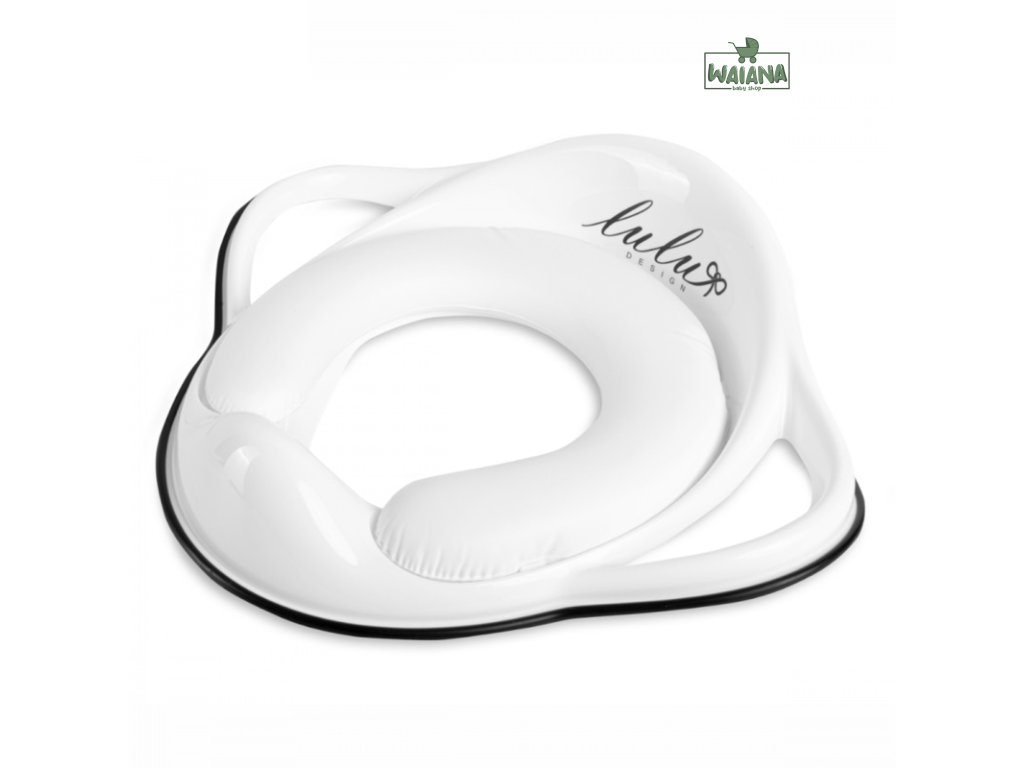 MALTEX Redukcia na WC s úchytmi mäkká Lulu biela