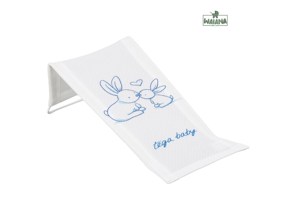 TEGA BABY Lehátko do vane látkové Little Bunnies - white