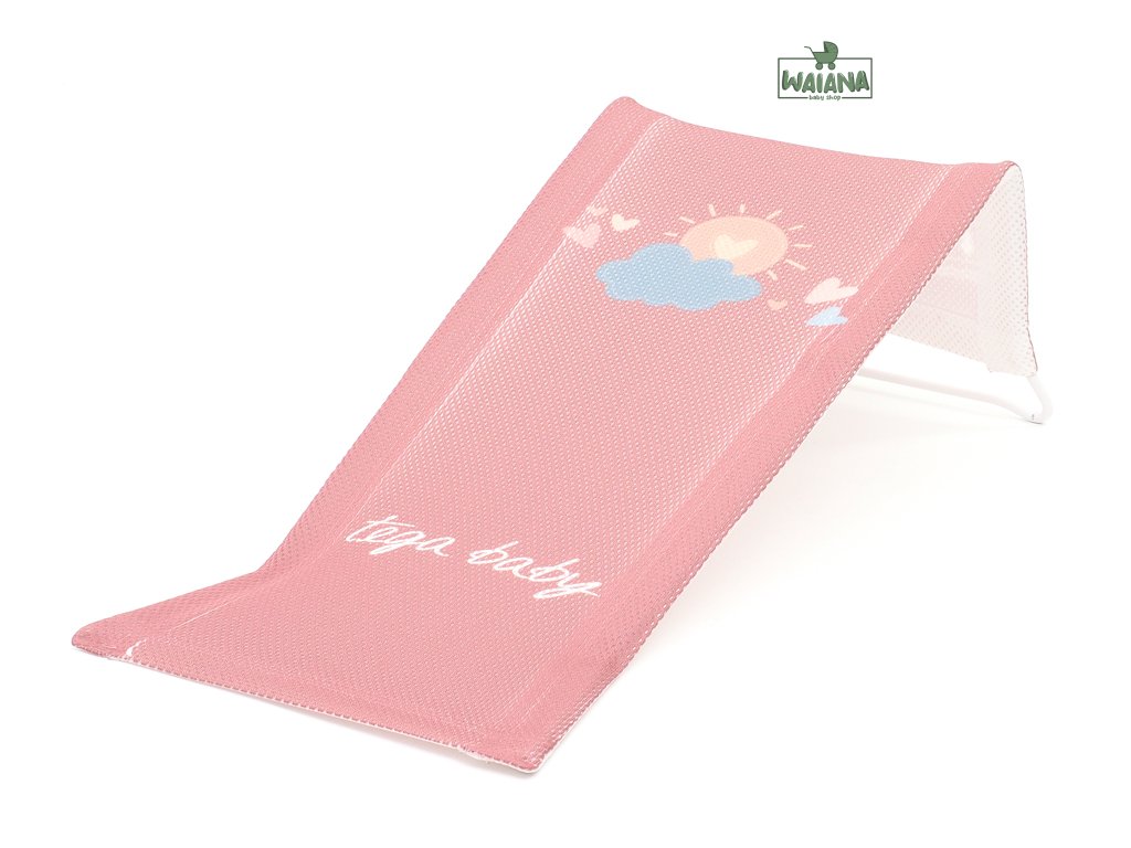 TEGA BABY Lehátko do vane látkové Meteo - pink