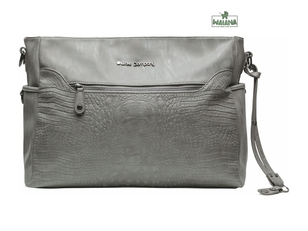 Little Company Prebaľovacia taška Copenhagen Croco Grey Krokodílí Vzor