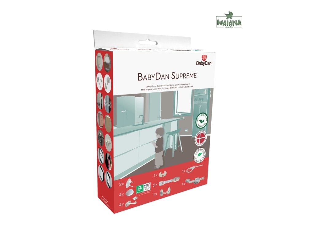 Baby Dan BabyDan set bezpečnostných prvkov 16 ks Starter safety set, BIO