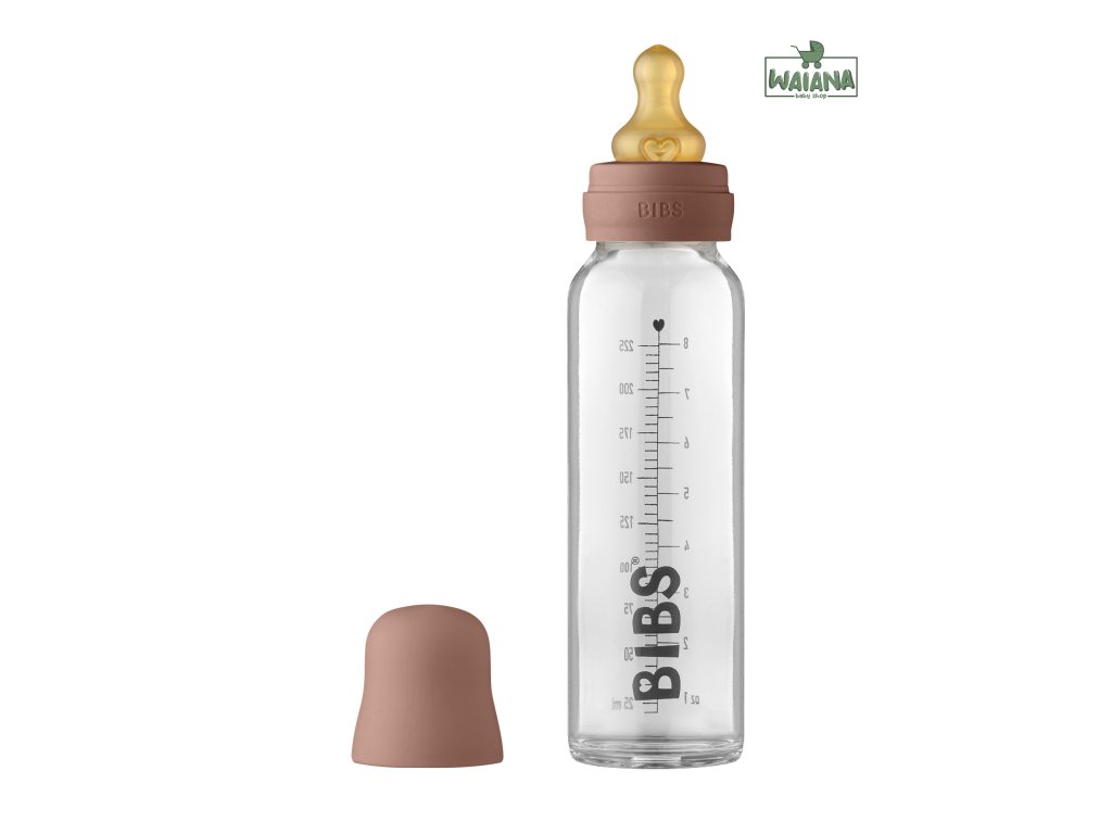 BIBS Baby Bottle sklenená fľaša 225ml,Woodchuck