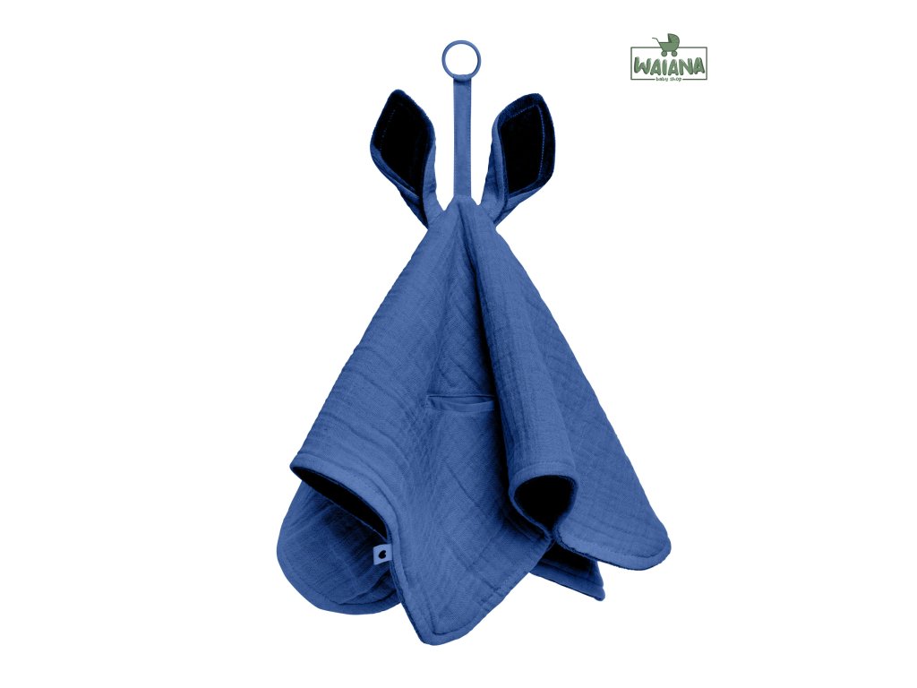 BIBS Kangaroo maznáčik z BIO bavlny,Cornflower