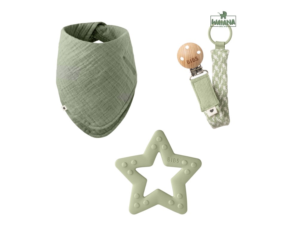 BIBS darčekový set malý,Sage